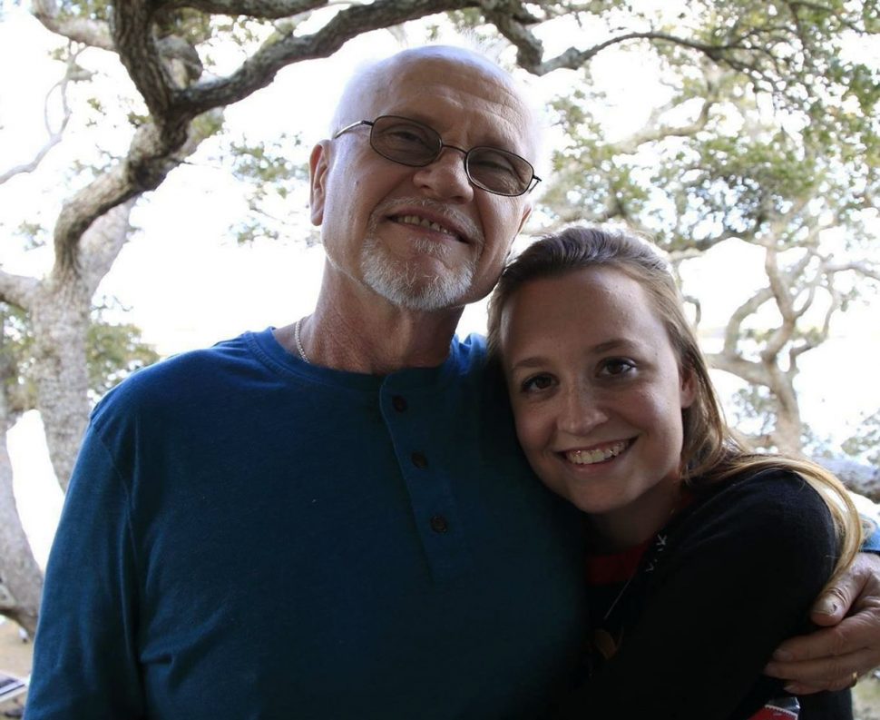 Sara Deskar with her Father