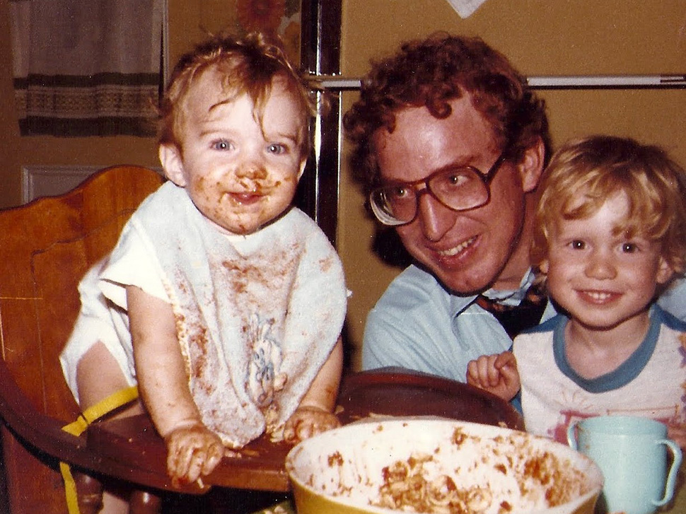 Bob DeVey with his children