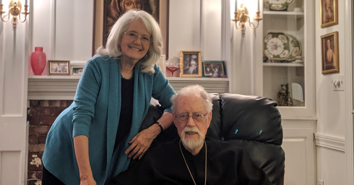 Sylvia Shaw with her father