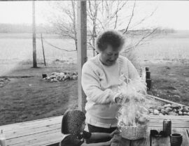 Thelma Granquist with granddaughter, Emma, Easter Day, 1994.